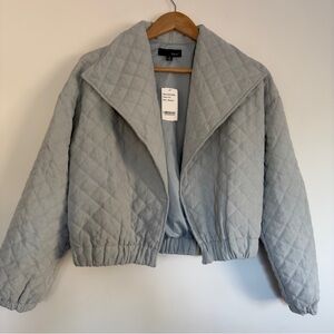 NWT SBetro Quilted Cropped mint Jacket Size: M